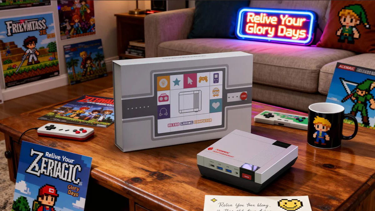 Acemagic acaba de anunciar su nueva consola retro: el diseño de la NES y la potencia de la IA se dan la mano