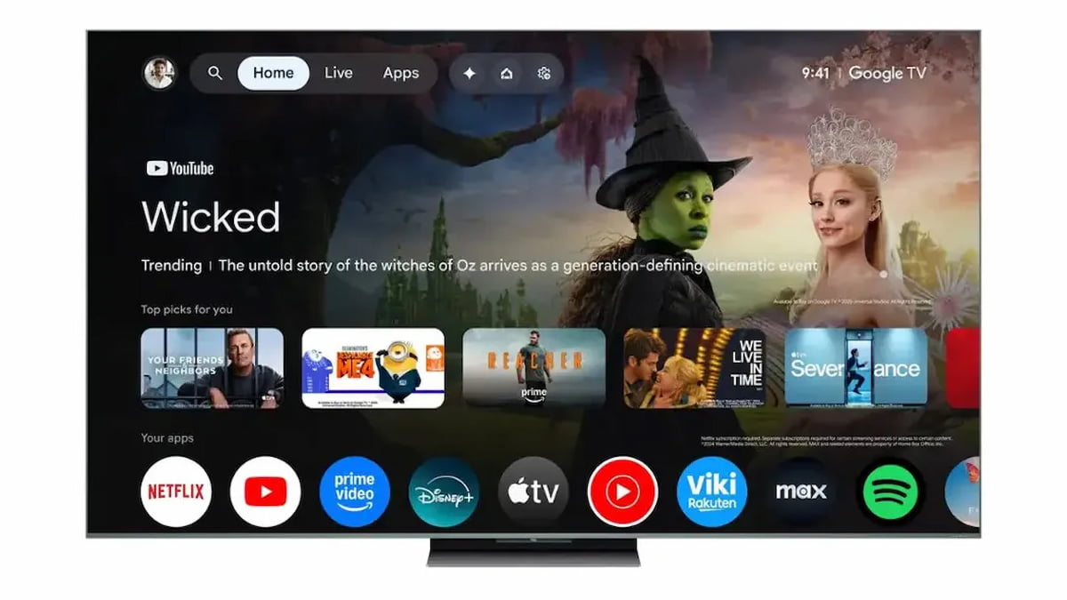 Google TV está probando pestañas nuevas “Free” y “Shop” en sus televisores