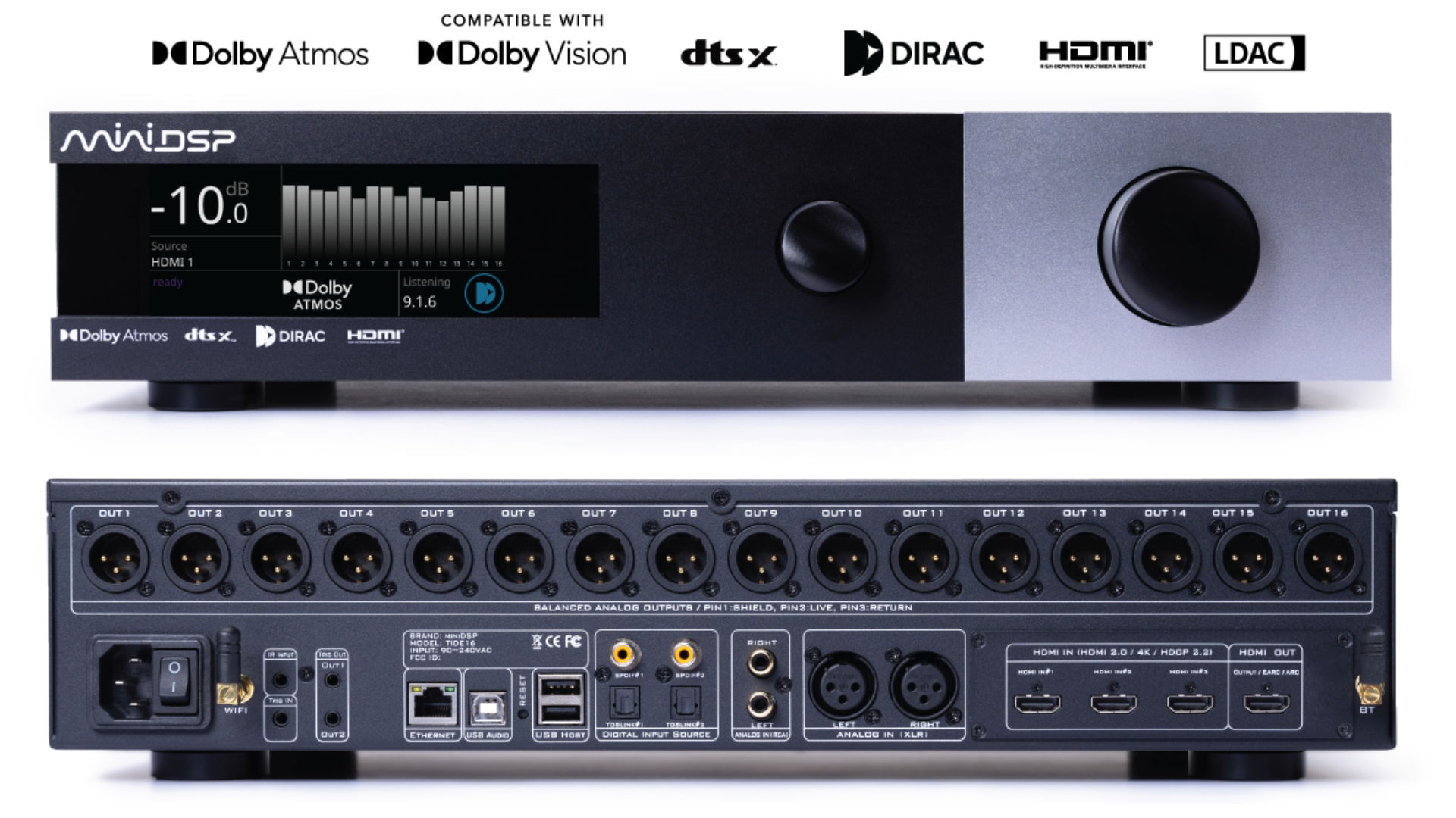 miniDSP se ha venido arriba: Tide16, EARS Pro y más juguetitos para los más cafeteros del audio