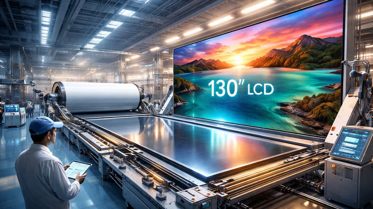 El “truco” que puede hacer más normales los televisores LCD de 130 pulgadas: un polarizador gigante