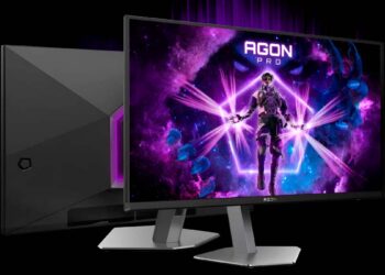 Monitor AOC Agon Pro AG326UD con fondo