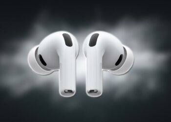 Apple AirPods Pro 3 con fondo