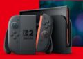 Nintendo Switch 2 con fondo rojo