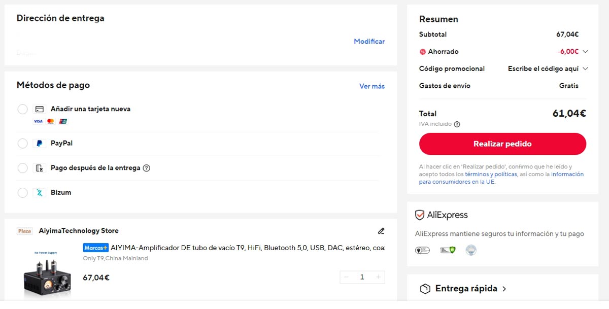 Oferta por el AIYIMA TUBE T9