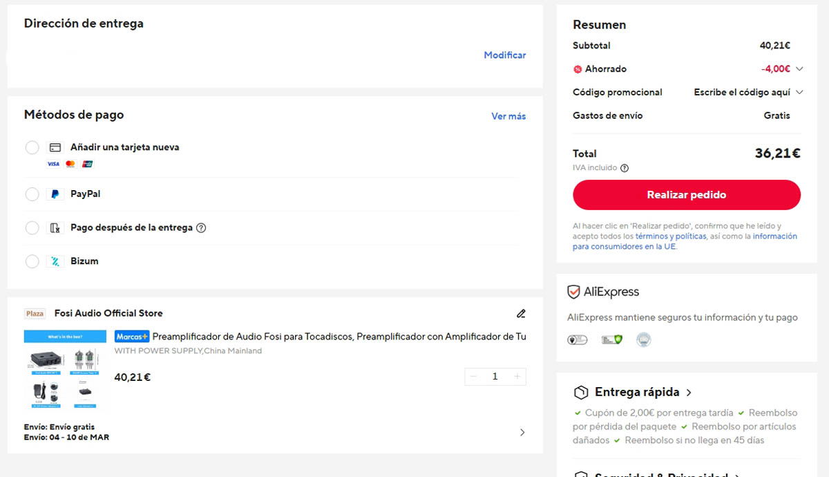 Oferta por el Fosi Audio Box X4