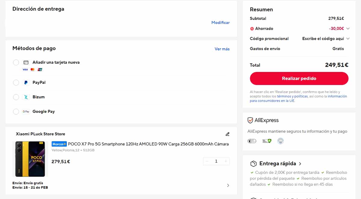 Oferta por el POCO X7 Pro