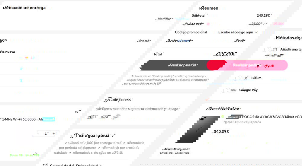 Oferta por el POCO Pad X1