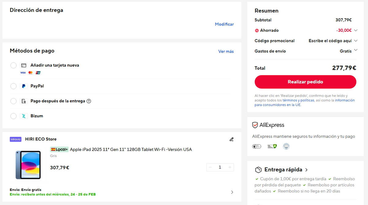 Oferta por el iPad 11 de 2025