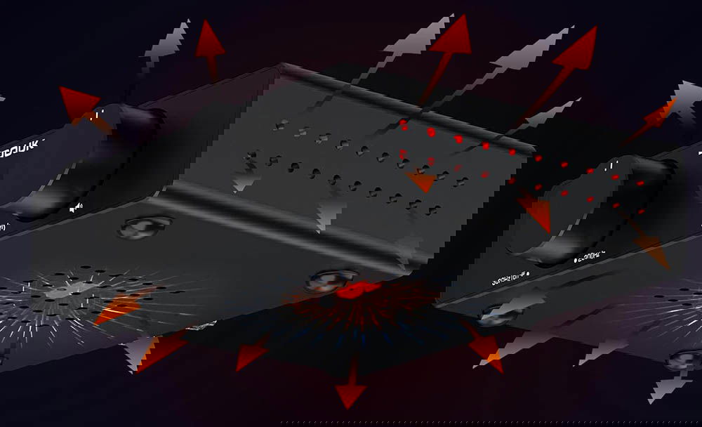 Disipación del Douk Audio A5 TPA3255