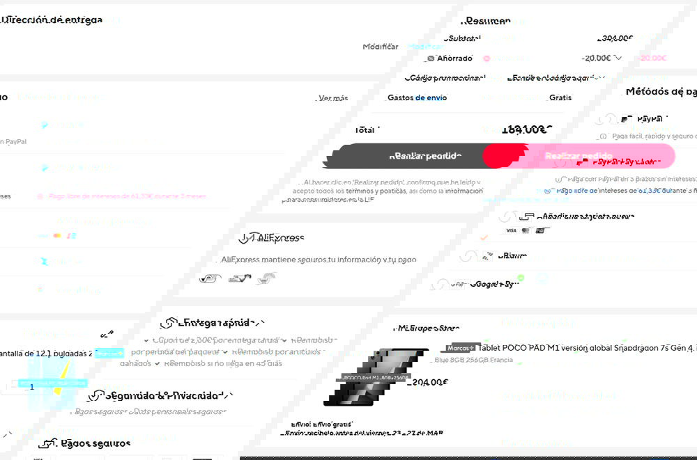 Oferta por el POCO Pad M1