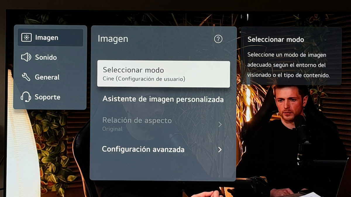 Filmmaker Mode vs Modo Cine: qué cambia realmente en la imagen de tu televisor