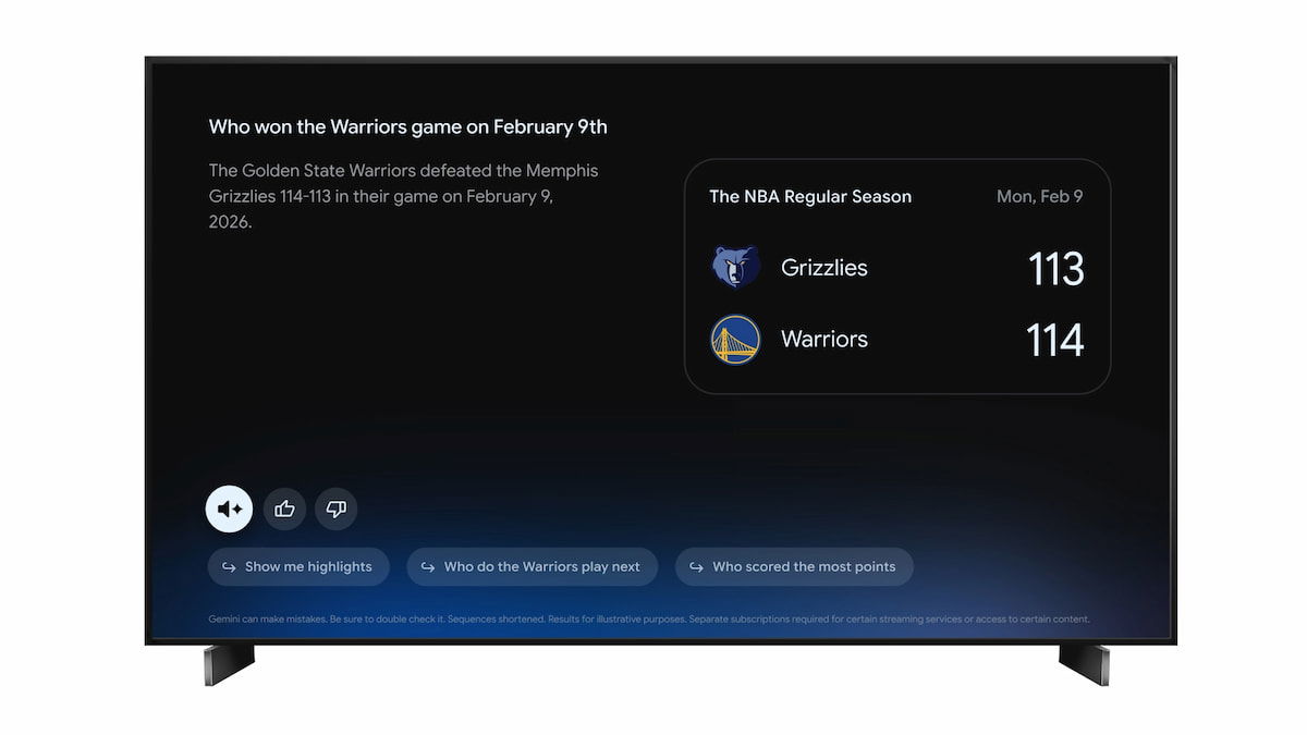 Google TV prepara la integración de nuevas funciones de Gemini: resúmenes, explicaciones y más