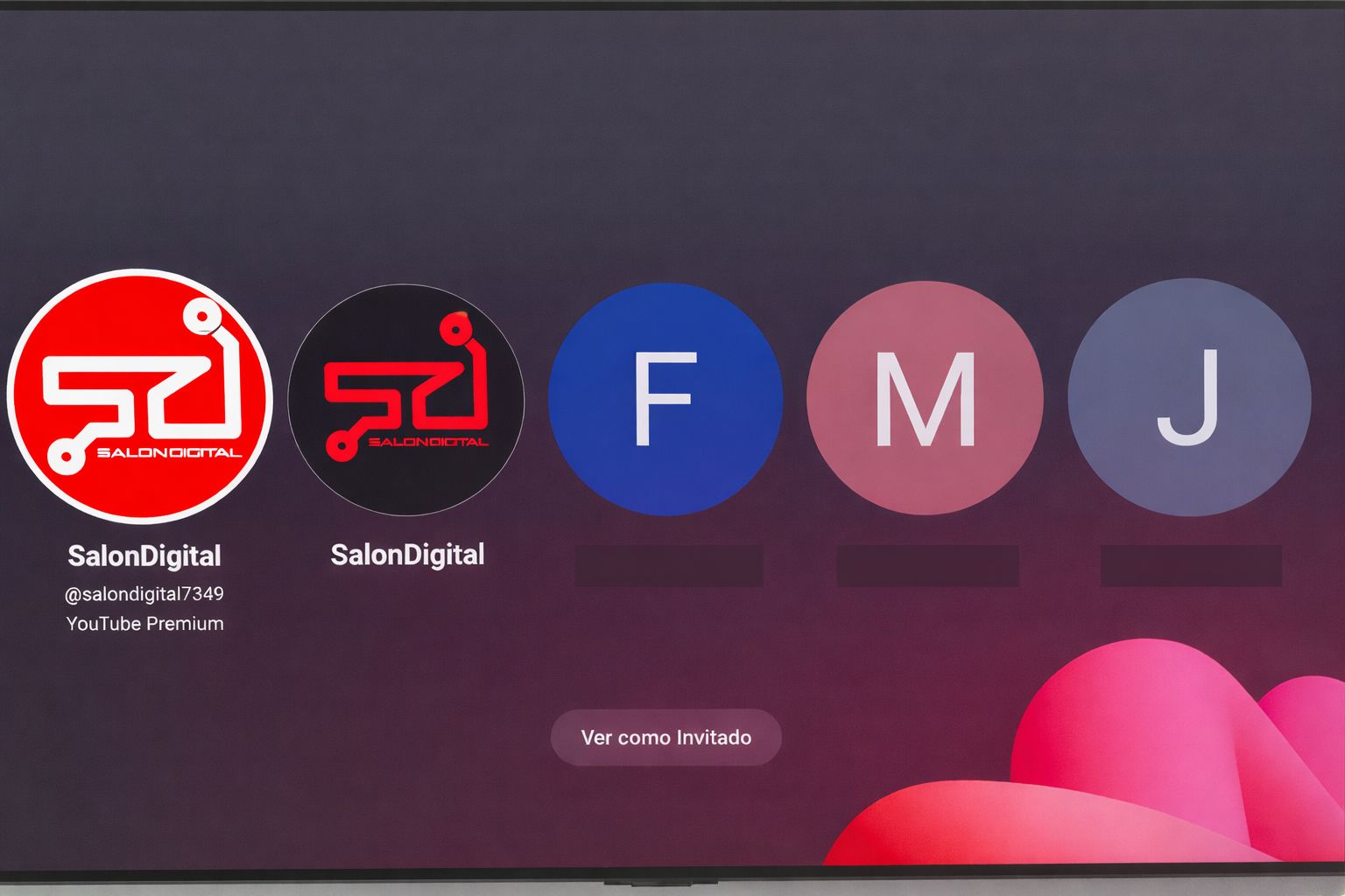 La app de Youtube para televisores ahora muestra al resto de miembros de la familia