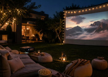 ¿Pensando en montar un cine de verano en casa? 4 consejos para sacarle partido de verdad a un proyector portátil