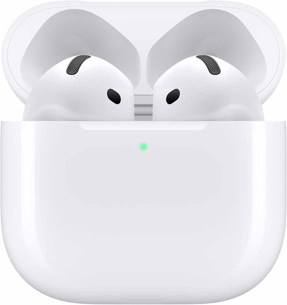 Auriculares AirPods 4 en su funda