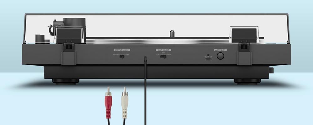 Trasera del Sony PS-LX3BT