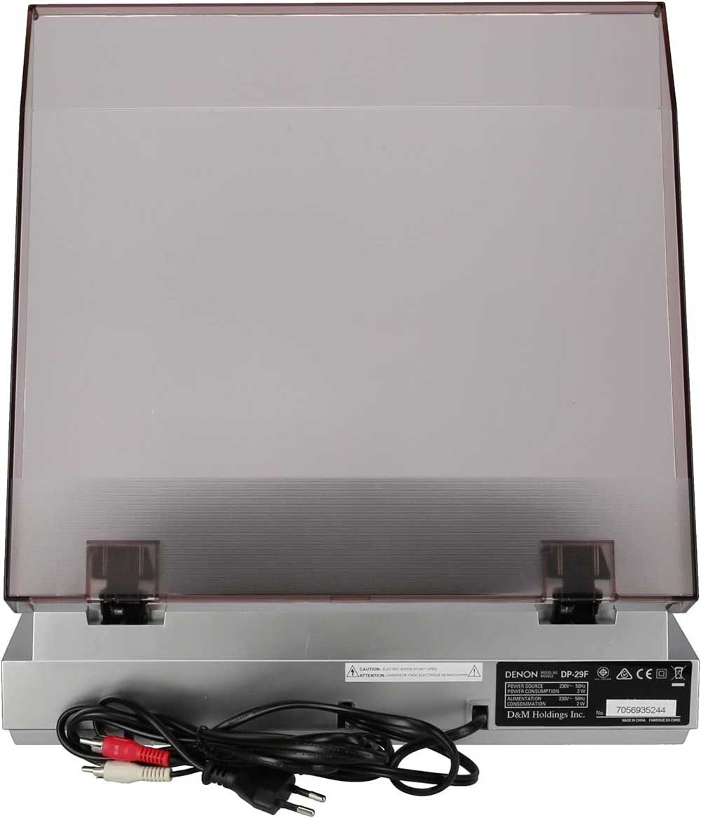 Trasera del tocadiscos Denon DP-29