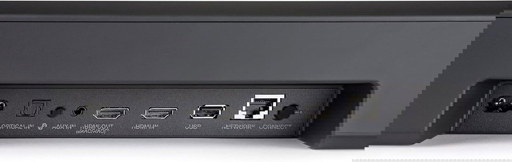 Conexiones de la Denon Sound Bar 550