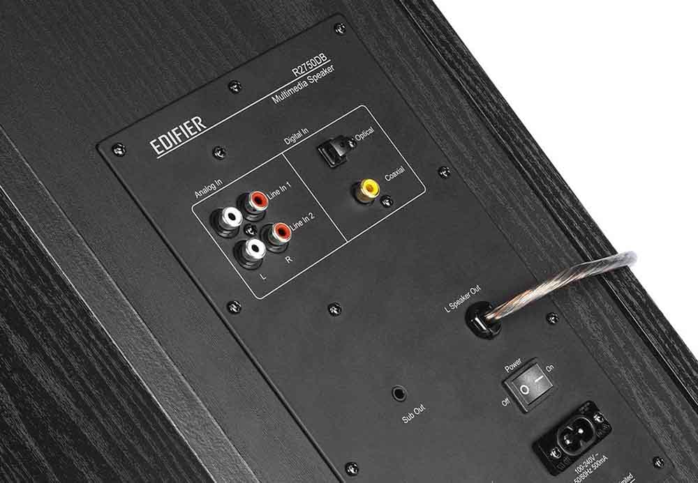 Conexiones de los Edifier R2750DB