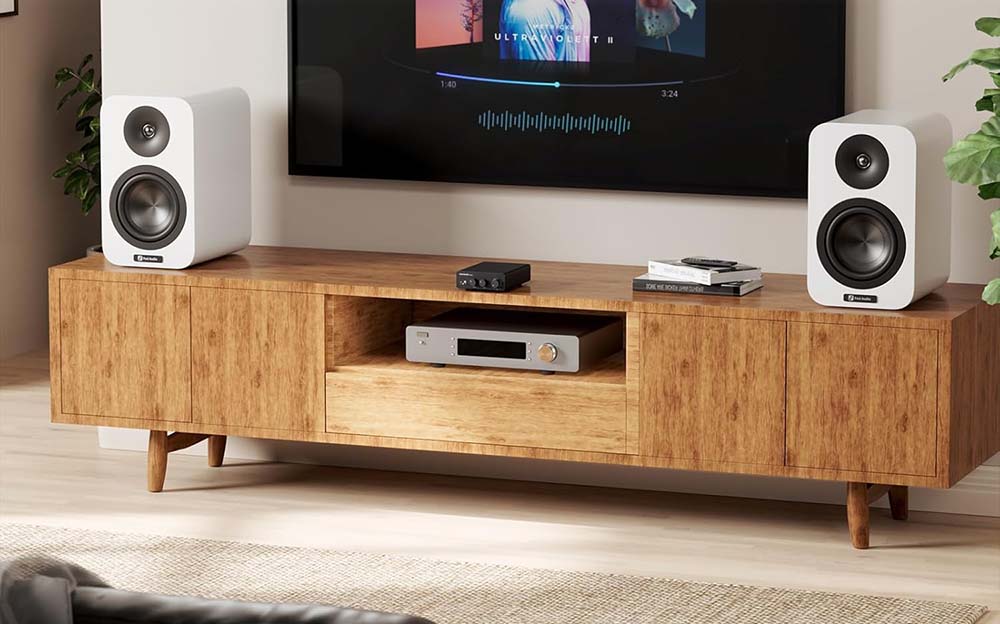 Fosi Audio TB10D en una mesa