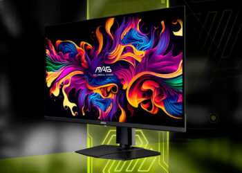 MSI MAG 321UPX con fondo