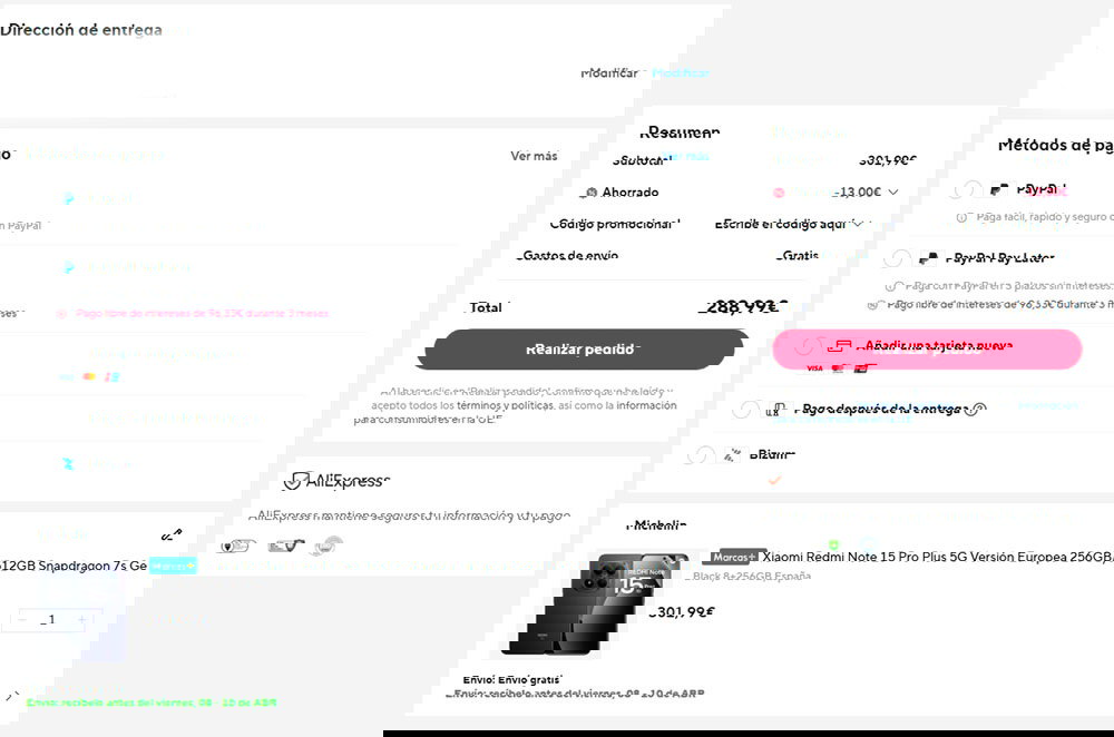 Oferta por el REDMI Note 15 Pro+ 5G