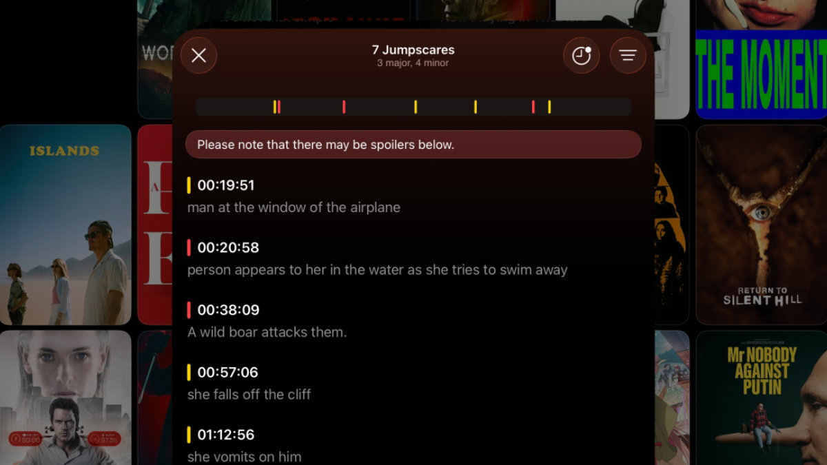 Se acabaron los sustos en el sofá: la app que te avisa antes de cada susto en una película