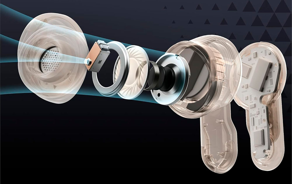 Interior de los JBL Tour Pro 3