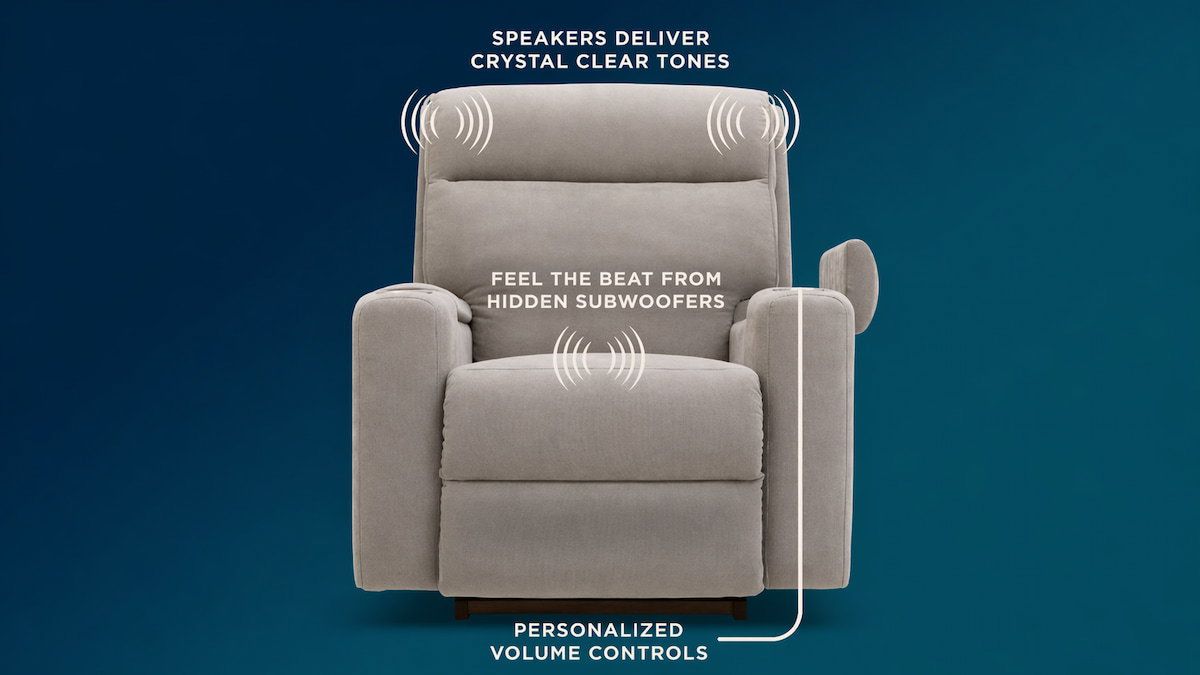 Los nuevos sofás con sonido integrado de La-Z-Boy y Klipsch quieren cambiar tu cine en casa
