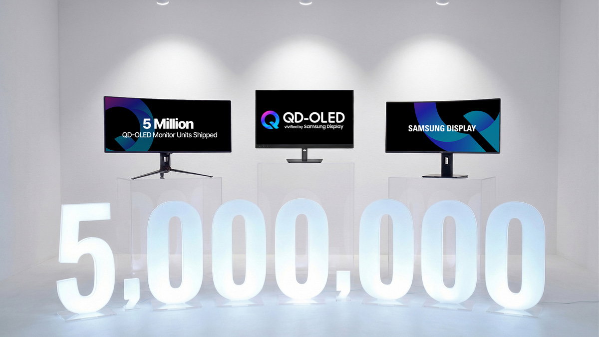 Hito histórico para Samsung: supera los 5 millones de monitores QD-OLED vendidos en tiempo récord