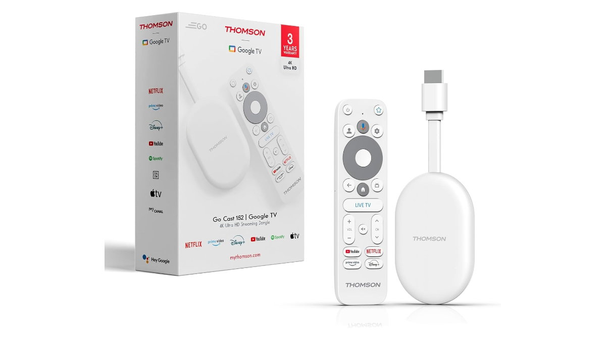 Thomson lanza su nuevo “Chromecast”: más memoria, Google TV y precio ajustado