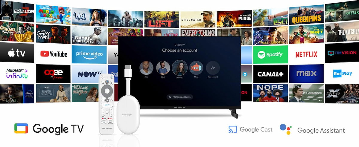 Thomson lanza su nuevo “Chromecast”: más memoria, Google TV y precio ajustado