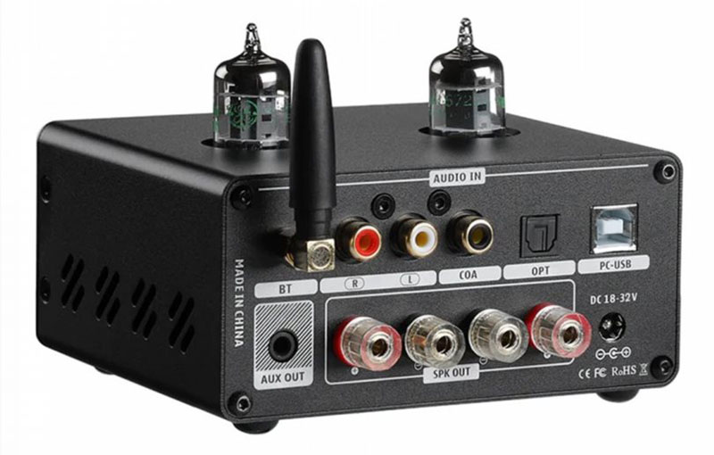 Conexiones del amplificador AIYIMA TUBE T9