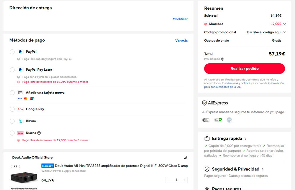 Oferta por el Douk Audio A5
