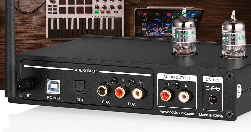 Conexiones del Douk Audio DAC-T1 PRO