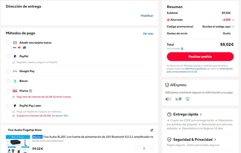 Oferta por el Fosi Audio BL20C