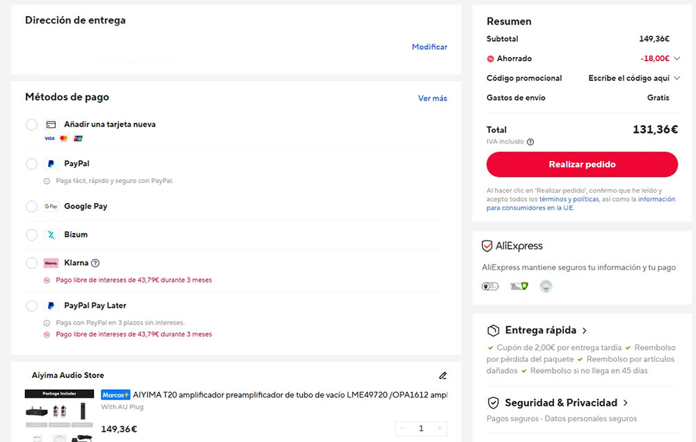 Oferta por el AIYIMA T20