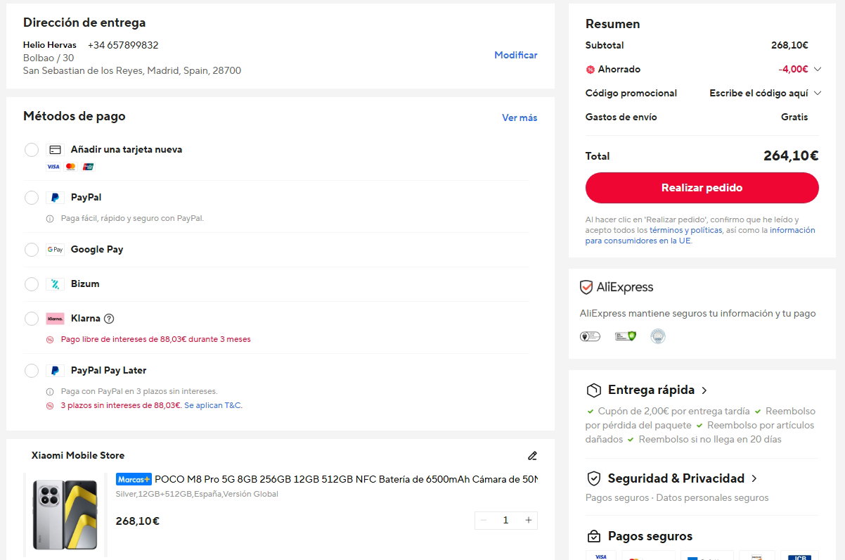 Oferta por el móvil POCO M8 Pro
