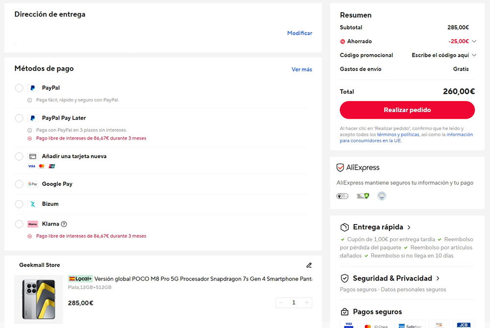 Oferta por el POCO M8 Pro