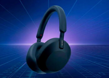 Sony WH-1000XM5 con fondo