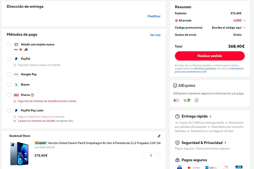 Oferta por el Xiaomi Pad 8