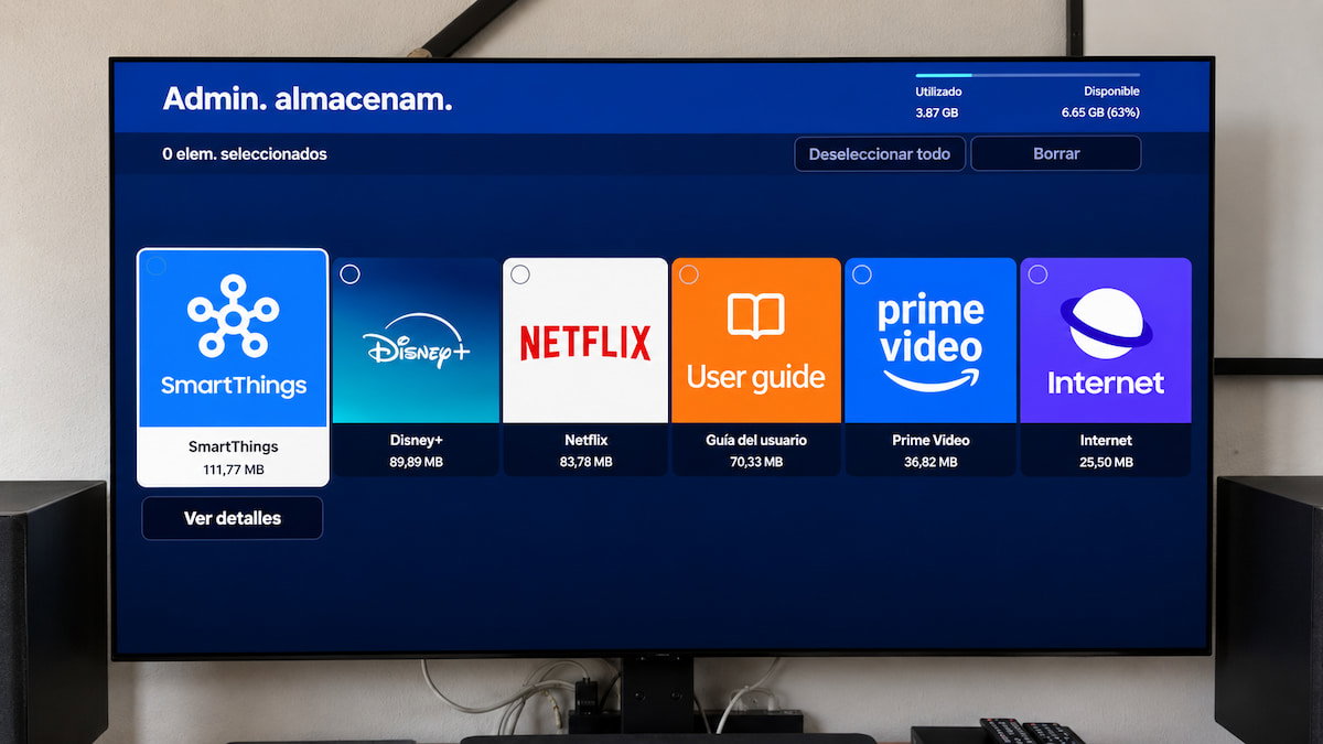 Tu televisor Samsung también se queda sin espacio: el ajuste de One UI Tizen que conviene revisar de vez en cuando