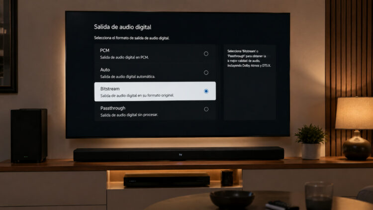Si tu barra de sonido no muestra Dolby Atmos o DTS, revisa esto antes de volverte loco