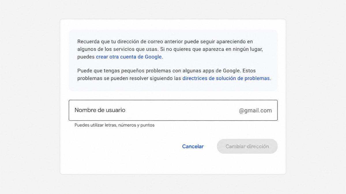 Google acaba de hacer algo que muchos llevaban años pidiendo: ya puedes cambiar tu correo de Gmail sin crear una cuenta nueva