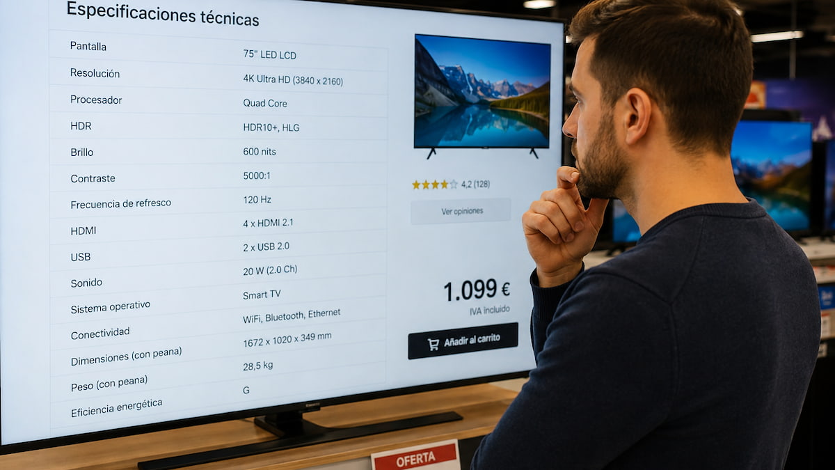 5 errores por los que mucha gente acaba comprando un mal televisor gastando más de 1000 euros