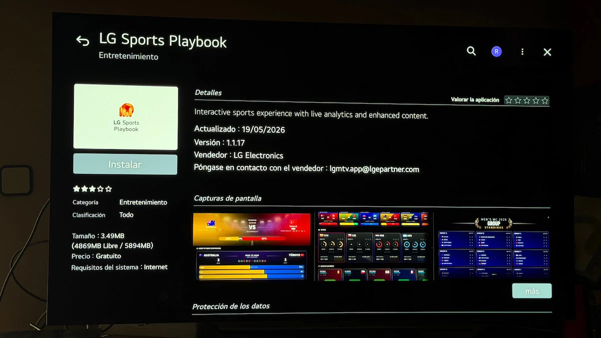 LG quiere que dejes el móvil cuando ves fútbol: sus Smart TV ya muestran resultados, estadísticas y clasificaciones en pantalla