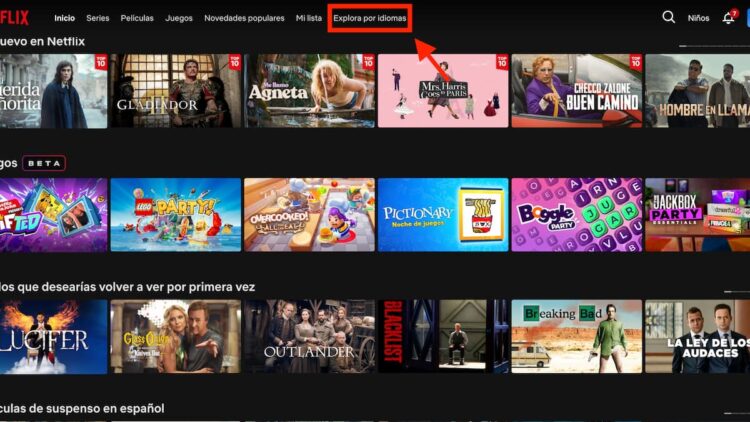 El buscador secreto de Netflix que te deja encontrar películas y series por idioma