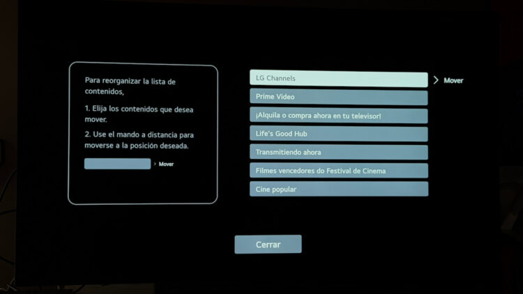 Cómo ordenar el Home de tu televisor LG con webOS y dejarlo mucho más limpio en cinco minutos