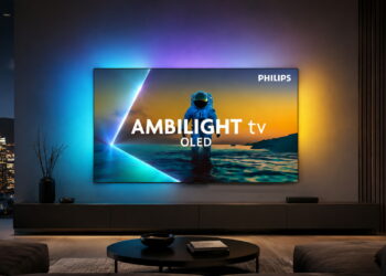 Philips OLED820 de 65 pulgadas, un televisorazo Ambilight: Dolby Vision, OLED y Google TV por menos de 1200 euros