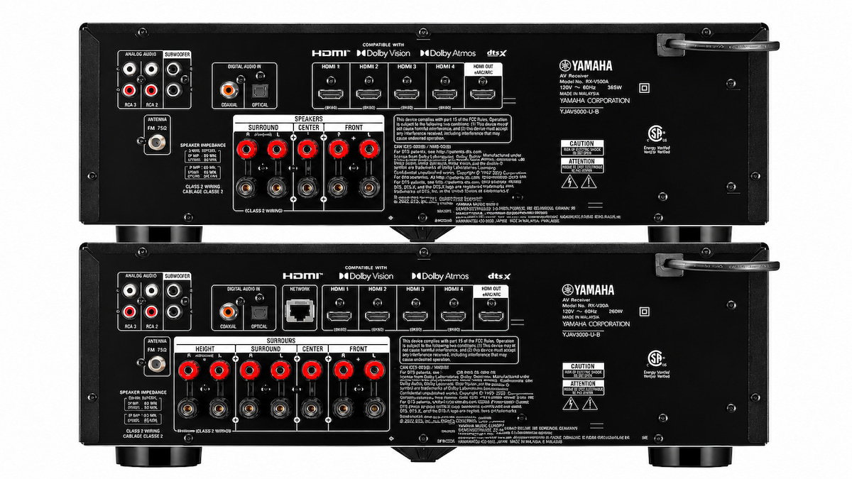 Yamaha RX500A vs RX300A: dos nuevos receptores AV con Dolby Atmos, HDMI 2.1 y una diferencia que puede cambiar bastante la compra